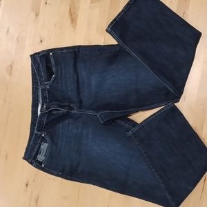 CJ Banks size 16 dark blue straight leg jeans